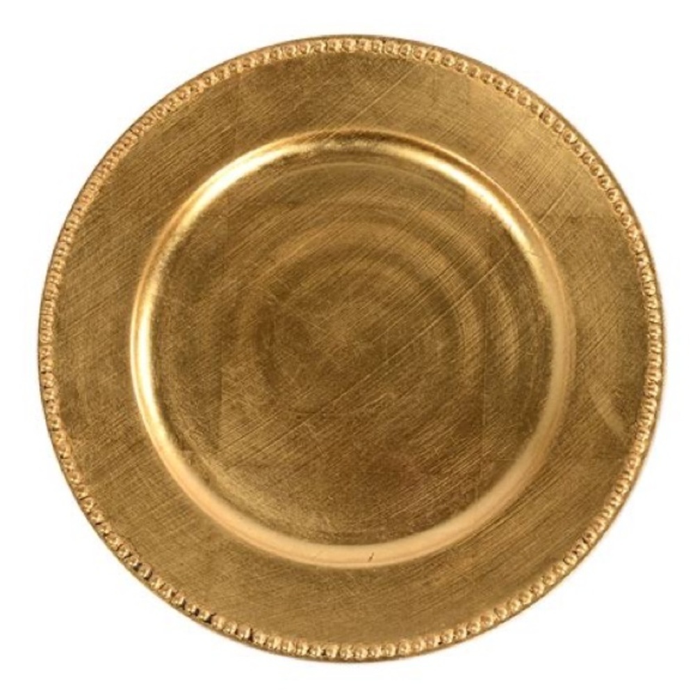 Gold chargers (9)